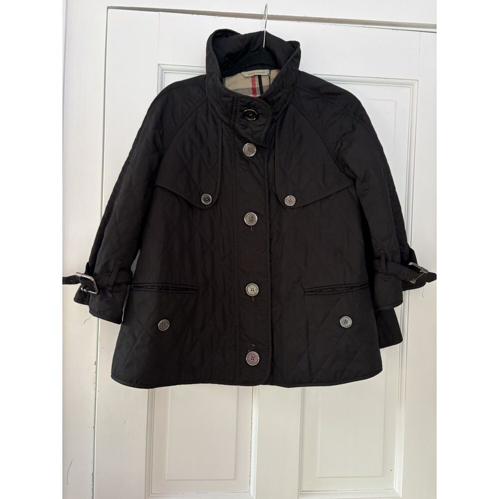 Women's Burberry London Quilted Cropped Utility Jacket Size S/M